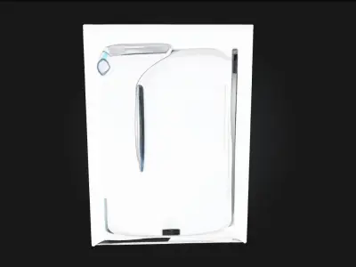 Washer Whirlwind  Dynamic Spin with Retro-Futuristic Flair 3D model