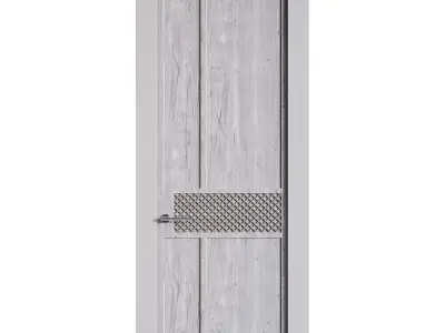 Modern entrance door 37 3D model