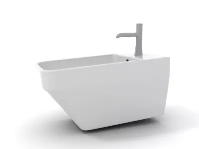 Elegant White Sink model pack Low-poly 3D model