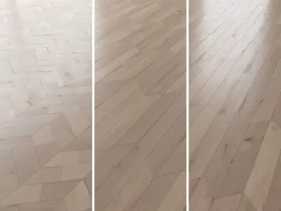 Parquet Oak Vergne Brushed set 6 3D model