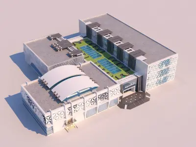 0034 - Art Center - 2021 - 01 - Design 03 - 2D Plans - 3D Files 3D model