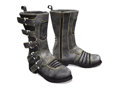 Men Elsionore Boots Low-poly 3D model