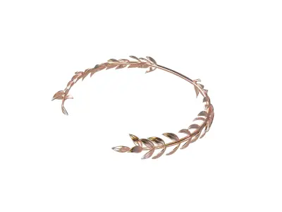 Laurel Wreath Head v1 011 Low-poly 3D model