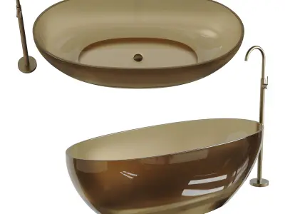 ABBER Kristall AT9703Amber washbasin 3D model