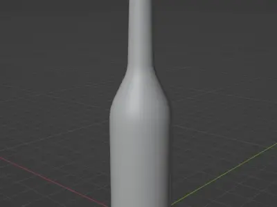 Glass bottle Free low-poly 3D model
