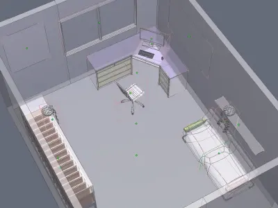 Building office 3D model