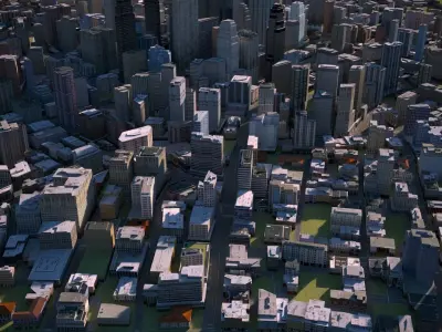 City 20 Low-poly 3D model