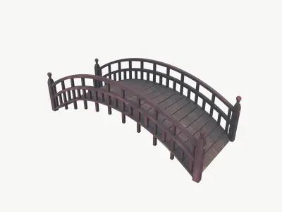 Bridge Low-poly 3D model 4