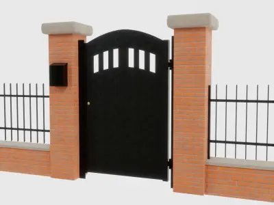 MODULAR FENCE 3D model