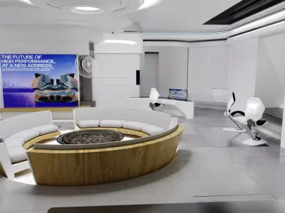 Modular SCI-FI Interior Serie B Rest Room 3D model