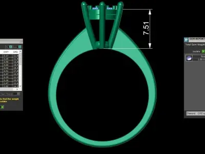 DIMOND RING 3D print model