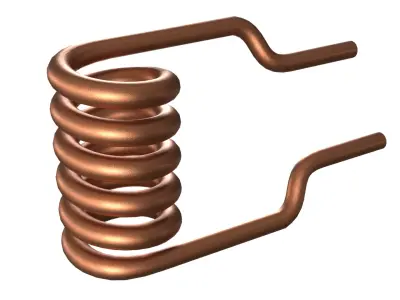 Antique Heating Coil PBR Low-poly 3D model