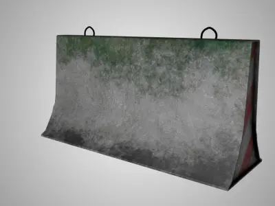 Concrete block Free 3D model
