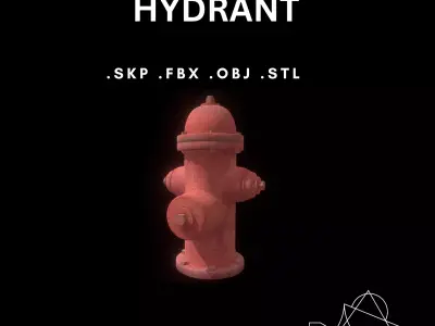 New York  Hydrant  Low-poly 3D model