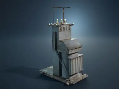 Transformer Boxes Low-Poly Low-poly 3D model