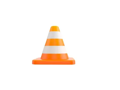 Traffic Cone 3D model 9