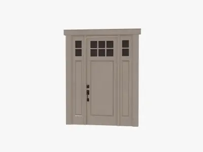 Door 04 Low-poly 3D model purchase