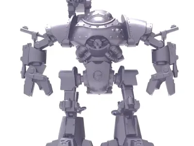 Battle robot 3D print model