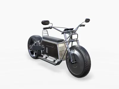  Lowpoly Concept Motorcycle Low-poly 3D model
