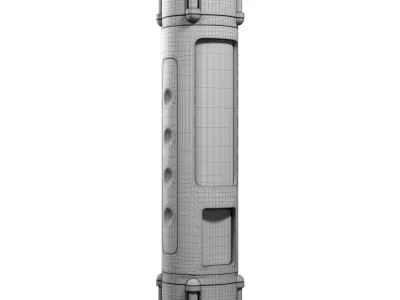 Sci-fi Power Generator Low-poly 3D model by turbioairo