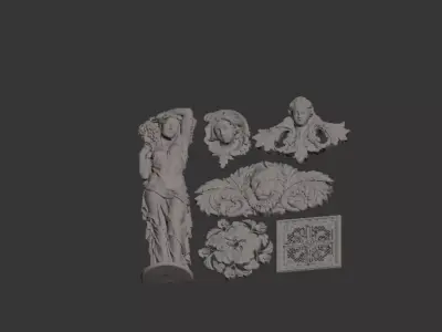 European classical style decoration Texture
