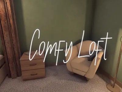 Comfy Loft Low-poly 3D model