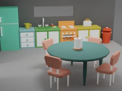 Doll House Game Assets 3D print model