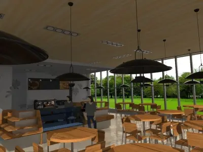 Coffee Shop 3D model
