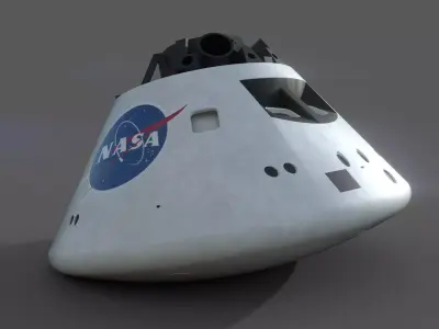 Orion Capsule - 3 Texture Sets Low-poly 3D model