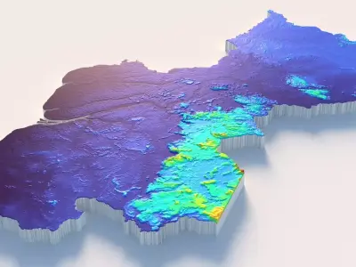 Guyana Terrain Country 3D model