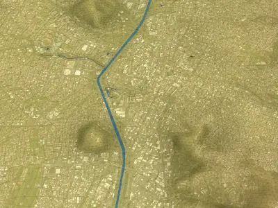 Medellin - Topography Terrain 3D City 3D Model Pack