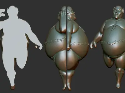 Light Man 3D print model