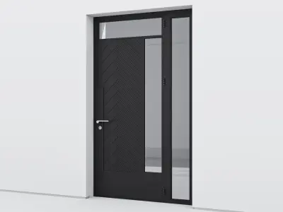 Aluminium door 199 3D model