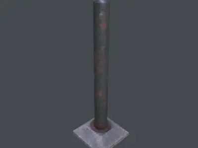 Post Barrier 3D model