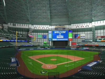 American Family Field Tennis 3D model