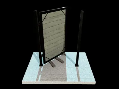 Fence Gate 3D model