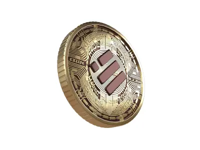 Binance USD Coin v5 001 Low-poly 3D model