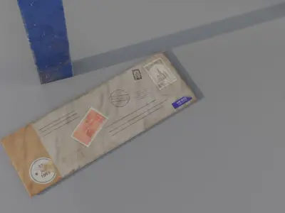 Underground MailBox GameReady- PBR Texture Low-poly 3D model