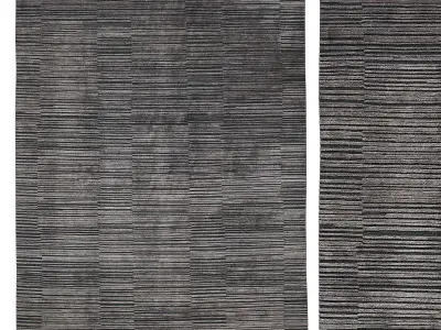 STRATTA HAND-KNOTTED WOOL RUG 3D model