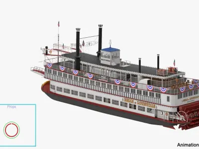  Belle of Louisville Riverboat Rigged 