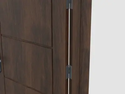 Door E4 Low-poly 3D model