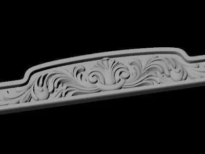dekor shabby chic die-cutting border 3D model