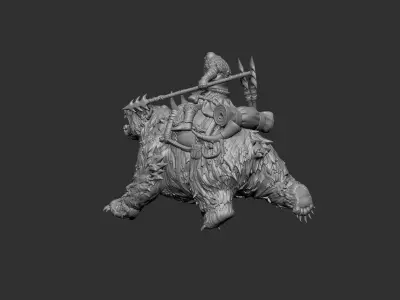 Dire Bear 3D print model