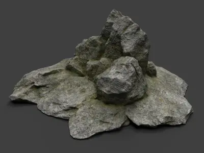 Rock 3-10 Low-poly 3D model