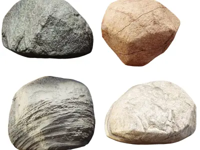 AV Architecture Rock Stone Cliff Set 3D model