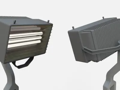 sci fi lighting 4 3D model