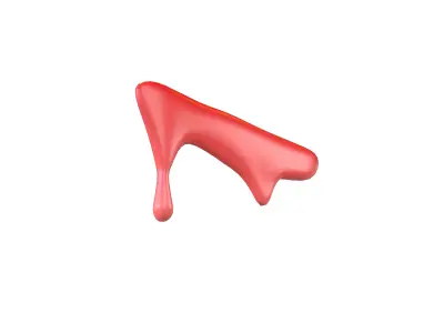 Liquid Drops v1 009 Low-poly 3D model