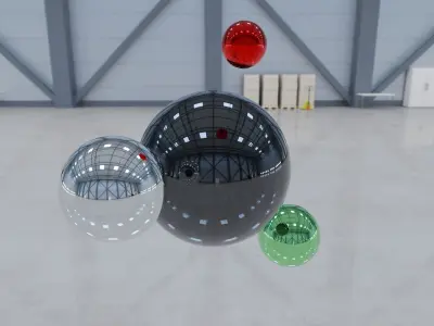 HDRI - Airplane Hangar Interior 3 Texture
