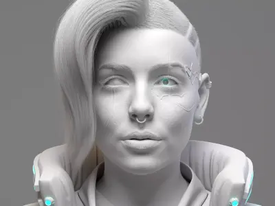 sci fi jacket Low-poly 3D model