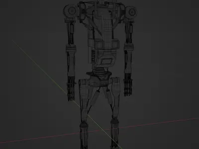 Robot model sci-fi 3D model